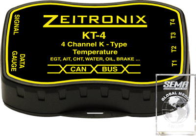 KT-4 Four Channel Thermocouple Ammplifier with CAN Bus