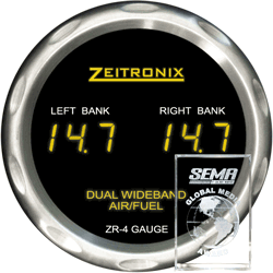  ZR-4 Dual AFR Gauge Red Silver